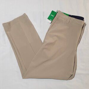IZOD Golf Mens Pants 36x30 Beige Swingflex UPF 50 Straight Fit Stretch NWT